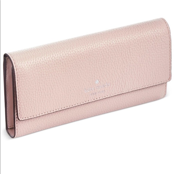 kate spade Handbags - Kate Spade Leather Southport Avenue Sandra Flap Wallet in Pink